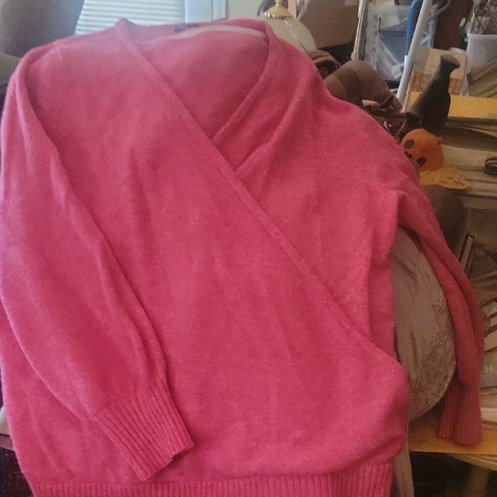 Torrid V-Neck Pink Sweater